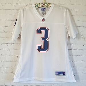 NFL Pro Line Fanatics #3 White Red Jersey V-Neck Womens Size Medium